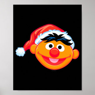 Santa Hat Ernie  Poster