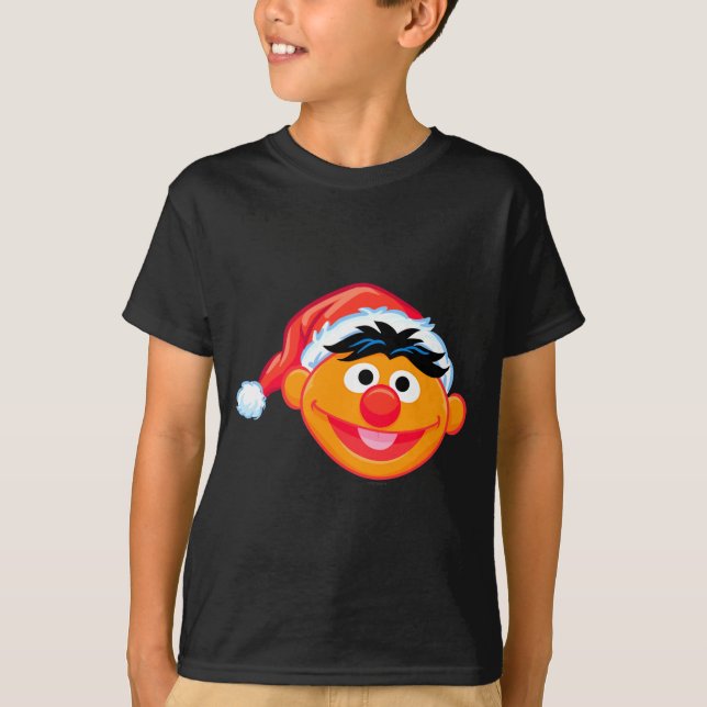Santa Hat Ernie  T-Shirt (Front)