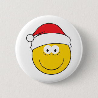 Santa Hat Face Button