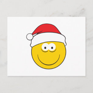Santa Hat Face Holiday Postcard