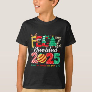 Santa Hat Family Christmas Matching Funny Feliz Na T-Shirt