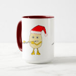 Santa Hat Flute Egghead Mug