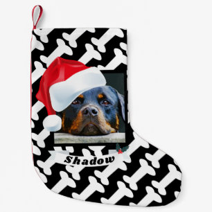 Santa Hat for Dog Personalized Photo Name Cute Small Christmas Stocking