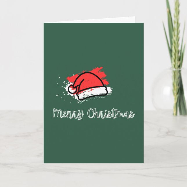 Santa Hat Holiday Card (Front)