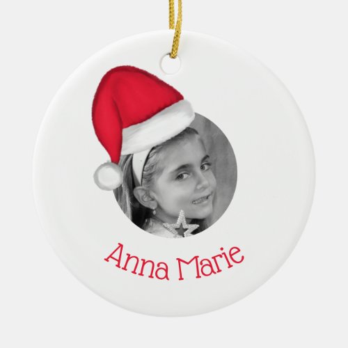 Santa Hat Holiday Ornament