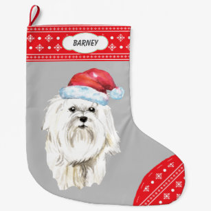 maltipoo christmas stocking