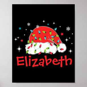 Santa Hat Matching Family Christmas Pajama Poster