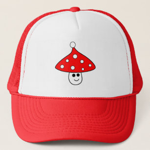 Santa Hat Mushroom Trucker Hat