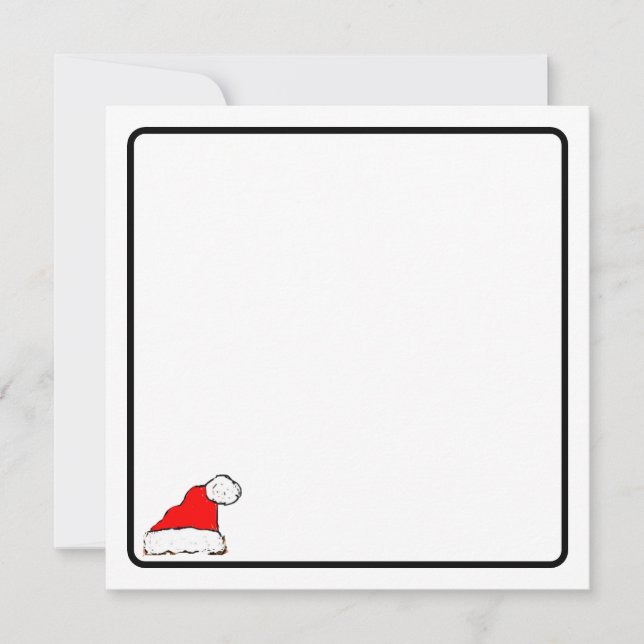 Santa hat note card (Front)
