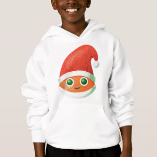 Santa Hat Orange Cartoon Hoodie