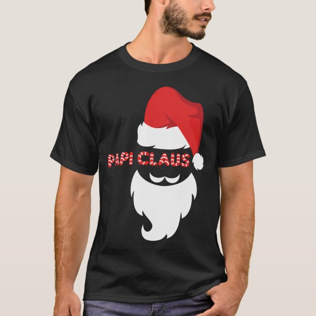Santa Hat Papa Claus T-Shirt (Front)