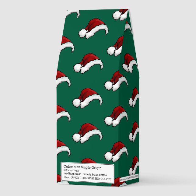 Santa Hat Pattern Roasted Coffee (Front)