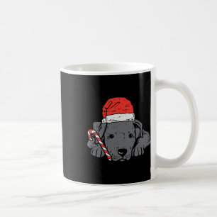 Santa hat pitbull pit dog christmas xmas women kid coffee mug