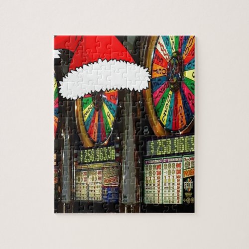 Santa Hat Slot Machines Jigsaw Puzzle