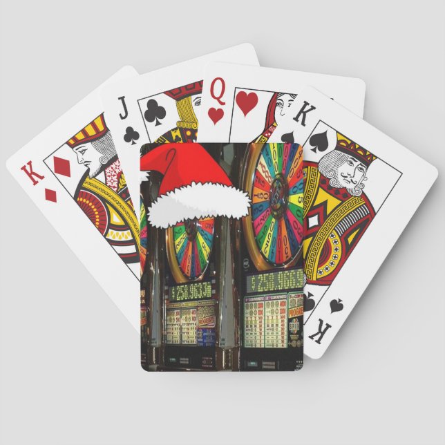 Santa Hat Slot Machines Poker Cards (Back)