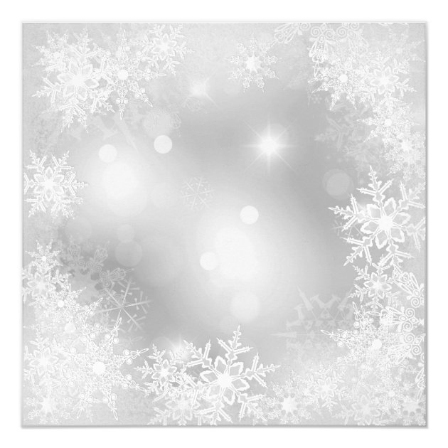 Santa Hat Snowflake Christmas Party Inivtations Invitation