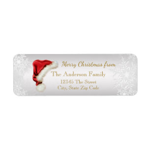 Santa Claus Return Address Labels | Zazzle