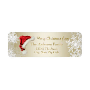 120pk Silver Snowflake Christmas Card Return Address Labels 