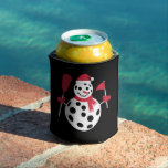 Santa Hat Snowman Family Xmas Matching Pickleball  Can Cooler<br><div class="desc">Santa Hat Snowman Family Xmas Matching Pickleball Christmas</div>