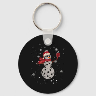 Santa Hat Snowman Family Xmas Matching Picklebyll Keychain