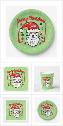 Santa Hat Sparkles 20xx Table Settings