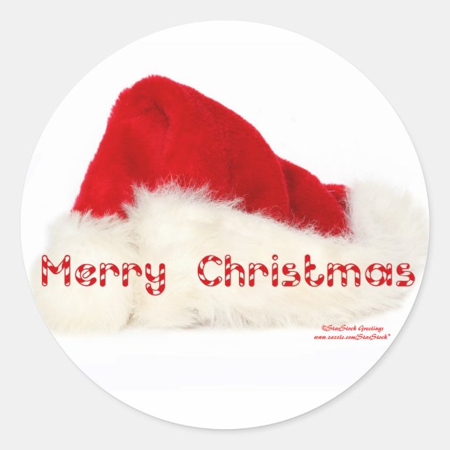 Santa Hat Sticker (Front)