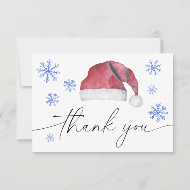 Santa hat thank you card (Front)