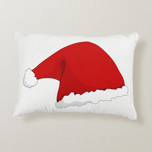 Santa Hat Throw Pillow (Back)