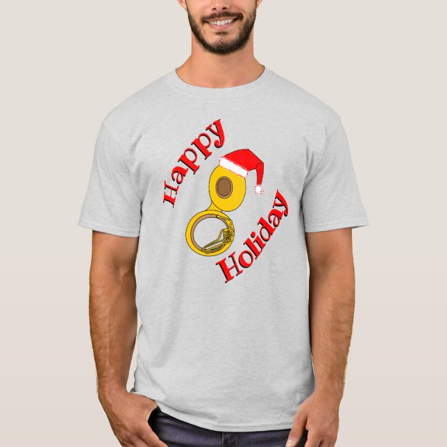 Santa Hat Tuba T-Shirt (Front)