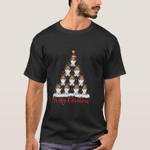 Santa Hat Ugly Xmas Funny Rough Collie Dog Christm T-Shirt