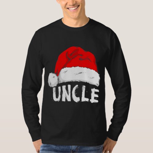 Santa Hat Uncle Christmas Family Matching Pajamas T_Shirt