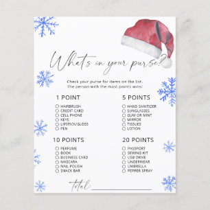 Santa hat - what's in your purse