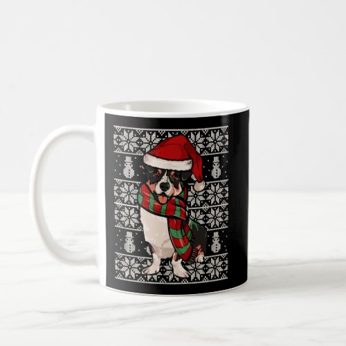 Santa Hat Xmas Cardigan Welsh Corgi Ugly Christmas Coffee Mug