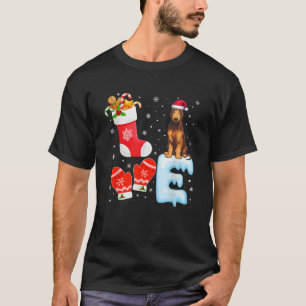Santa Hat Xmas Stocking Holiday Irish Wolfhound Do T-Shirt