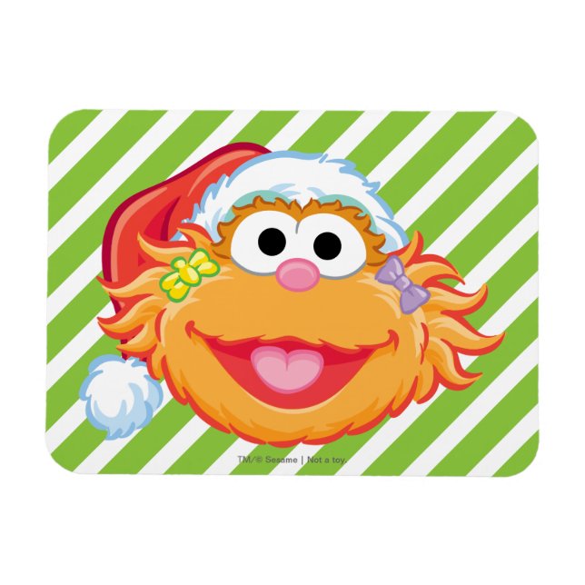 Santa Hat Zoe Magnet (Horizontal)