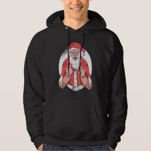 Santa Hates You  Christmas Hoodie