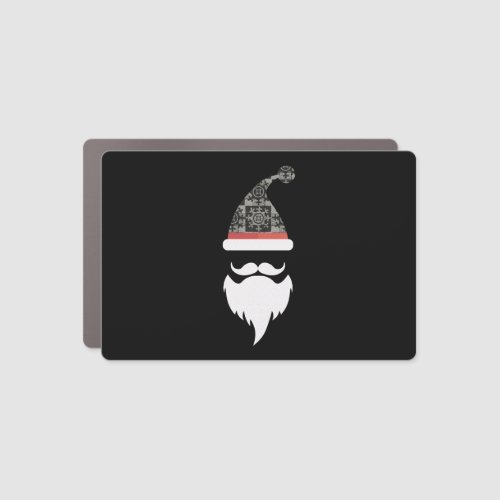 Santa hats moustache and beards Christmas Men Car Magnet