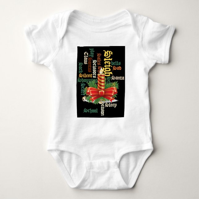 Santa Have a Nice Day and a Better Night.jpg Baby Bodysuit (Front)