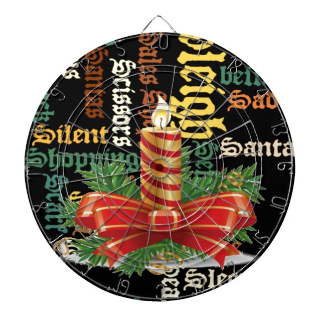 Santa Have a Nice Day and a Better Night.jpg Dartboard With Darts (Front)