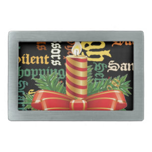 Santa Have a Nice Day and a Better Night.jpg Rectangular Belt Buckle