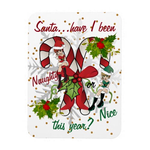 Santa Have I been Naughty or Nice this year Magnet