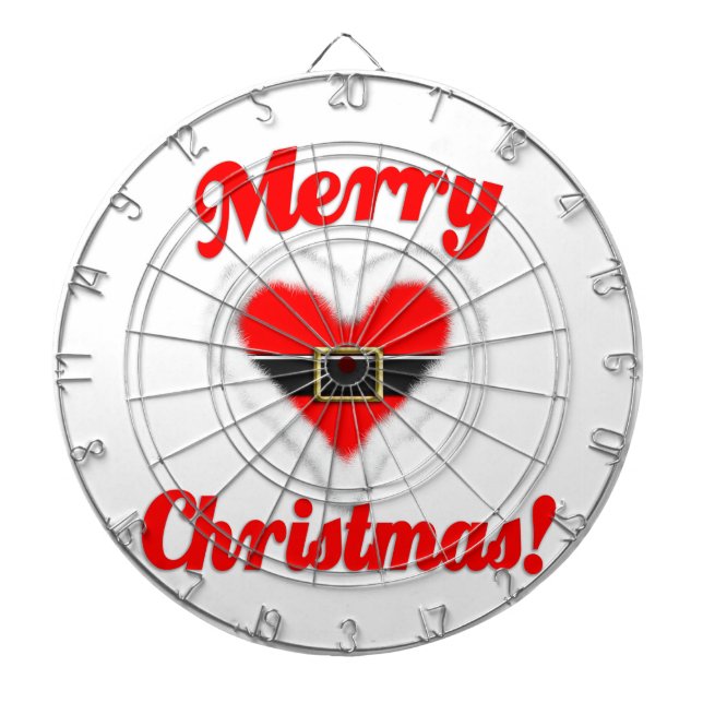 santa heart dart board (Front)