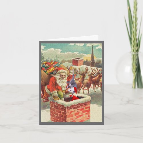 Santa Helper is a Possum Holiday Card