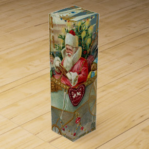 Santa & His Amazing Flying Machine Wine Gift Box