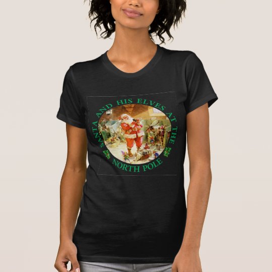 Santa & His Elves At The North Pole Stables T-Shirt