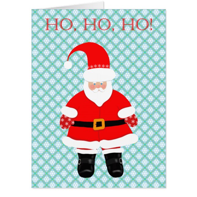 Santa, Ho, Ho, Ho!, Christmas, Big Card, 36" x 48" Card (Front)