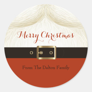 Santa, Ho Ho Ho Classic Round Sticker