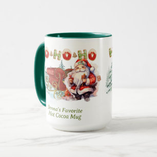 Santa Ho-Ho-Ho Personalized Coffee Mug