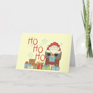 Santa Ho Ho Ho Tshirts and Gifts Holiday Card