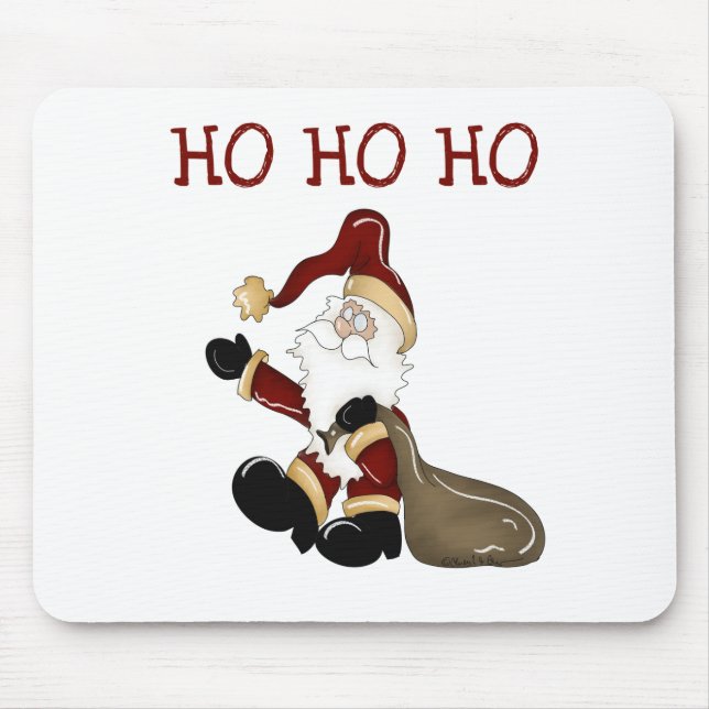 Santa HO HO HO Tshirts and Gifts Mouse Pad (Front)